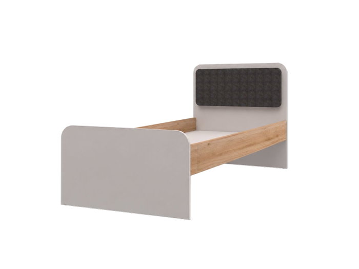 Hanah Home Cama Individual Crema y Roble